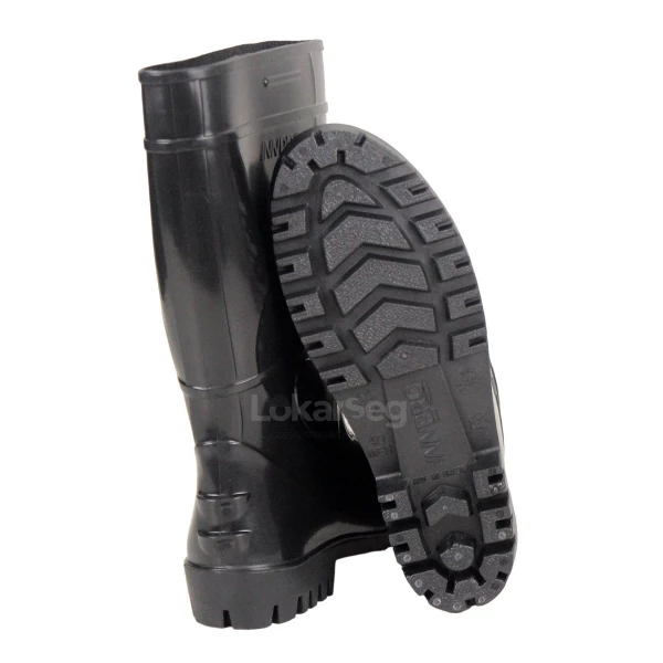 BOTA PVC CANO LONGO PRETA SEM FORRO INNPRO  - CA 36026