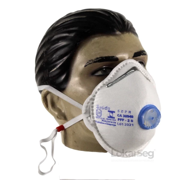MÁSCARA CONCHA PFF2 C/ VÁLVULA PCT C/ 5UN AIR SAFETY - CA 38948
