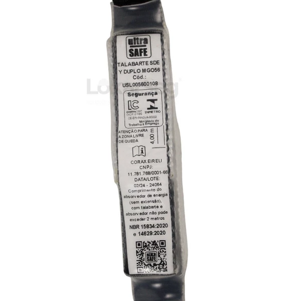 TALABARTE Y FITA COM ABS E GANCHO 55/18MM MGO56 ULTRA SAFE