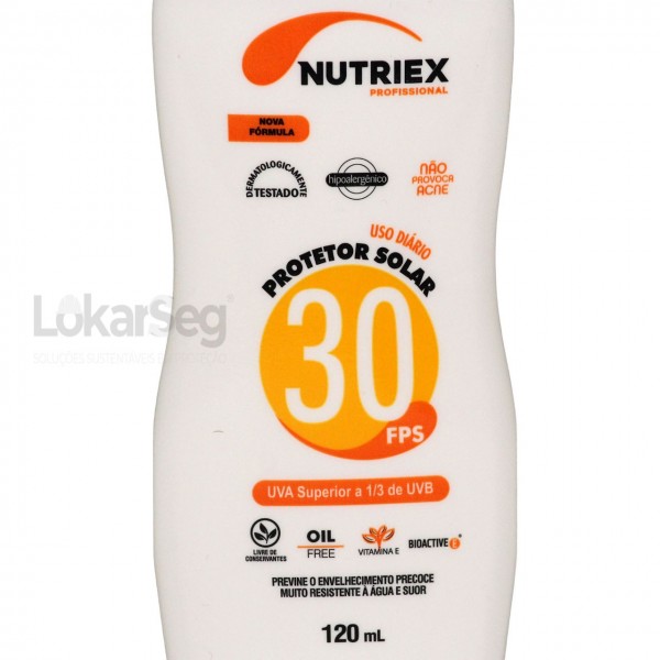 PROTETOR SOLAR PROFISSIONAL FPS 30  NUTRIEX