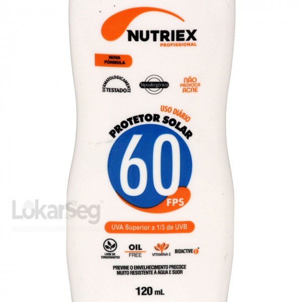 PROTETOR SOLAR PROFISSIONAL FPS 60 NUTRIEX