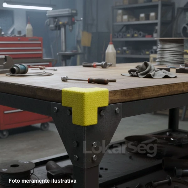 PROTETOR EVA DE QUINA AMARELO MOLFLEX
