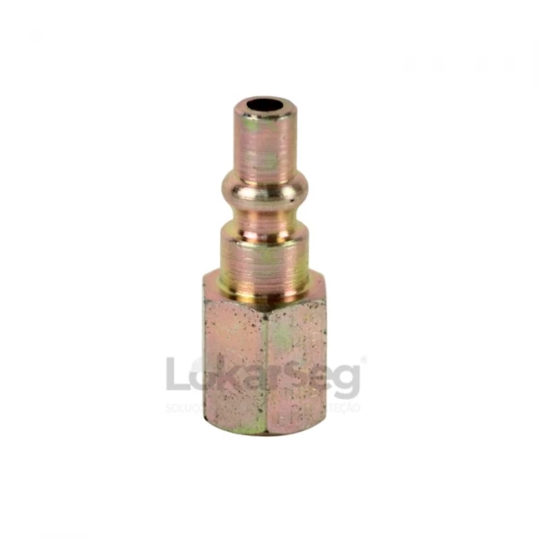 PINO CONECTOR P/ ENGATE RAPIDO 1/4 ROSCA FEMEA LUBEFER