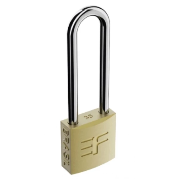 CADEADO LATÃO 30MM HASTE LONGA 3F