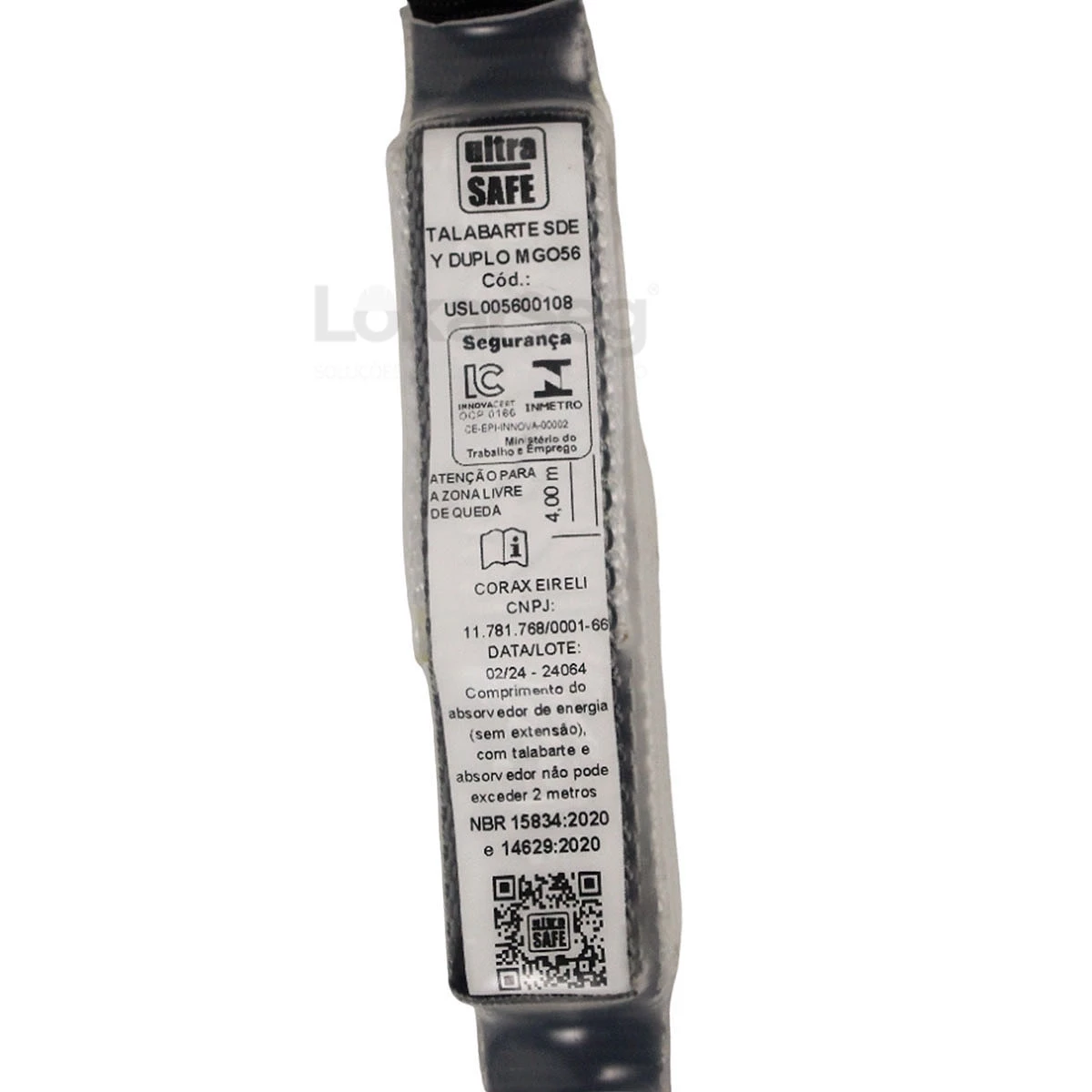 TALABARTE Y FITA COM ABS E GANCHO 55/18MM MGO56 ULTRA SAFE