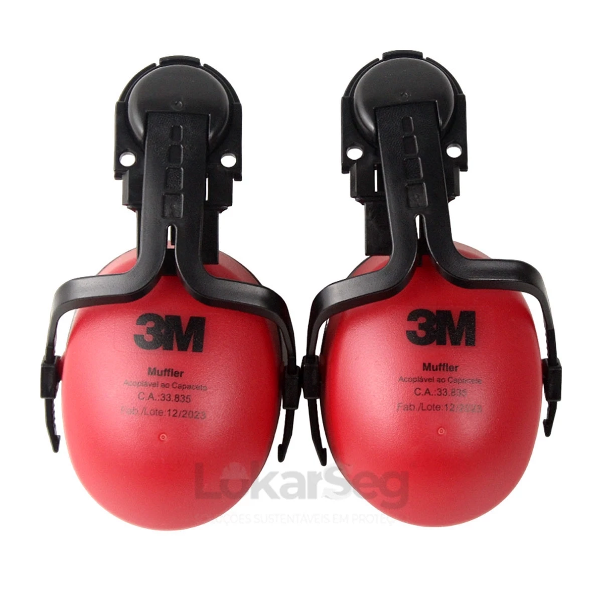 ABAFADOR TIPO CONCHA ACOPL&Aacute;VEL AO CAPACETE 18DB MUFFLER 3M - CA 33835