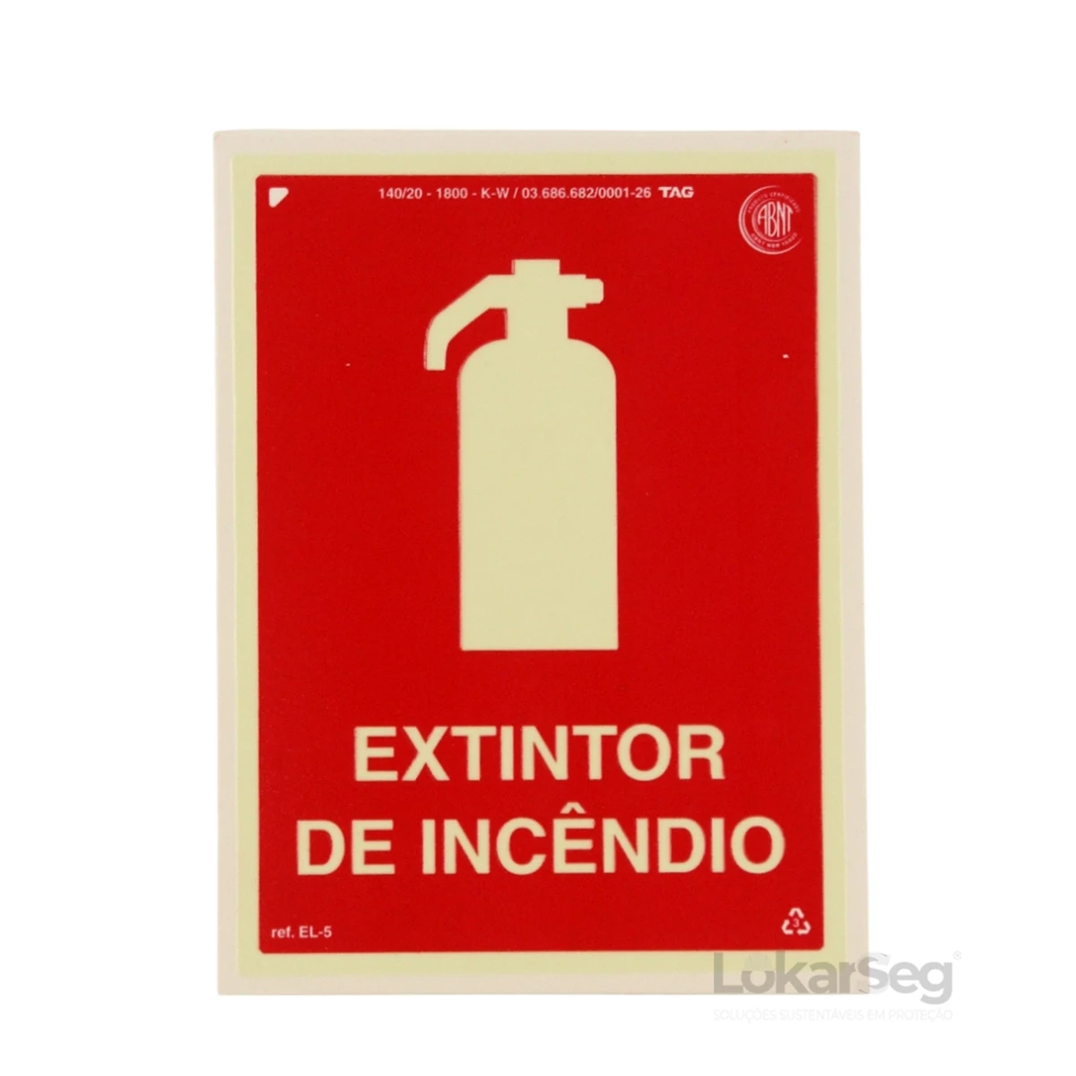 PLACA ABNT 15X20CM - EXTINTOR