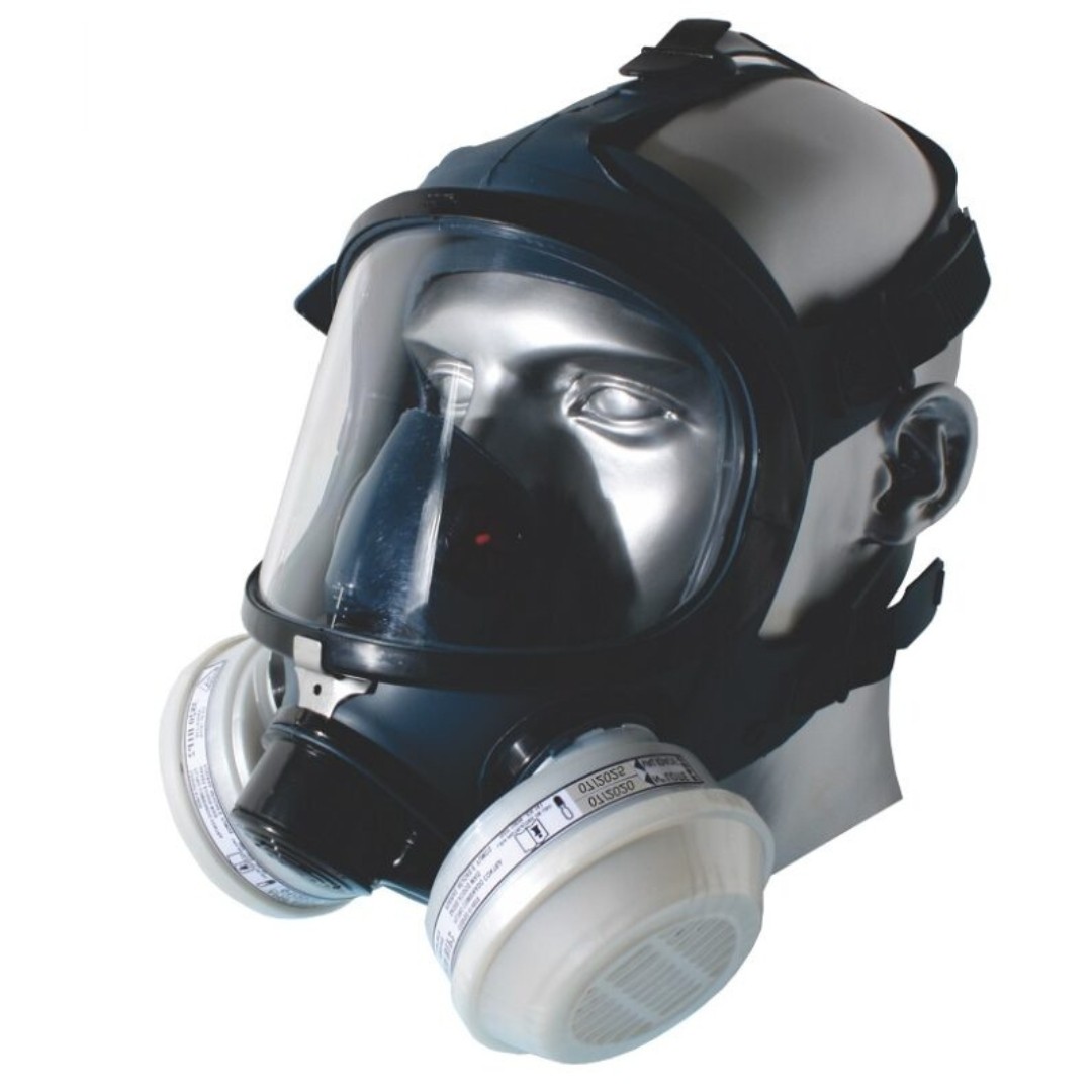 M&Aacute;SCARA FACIAL INTEIRA COM 2 CARTUCHOS ABSOLUTE AIR SAFETY - CA 16774