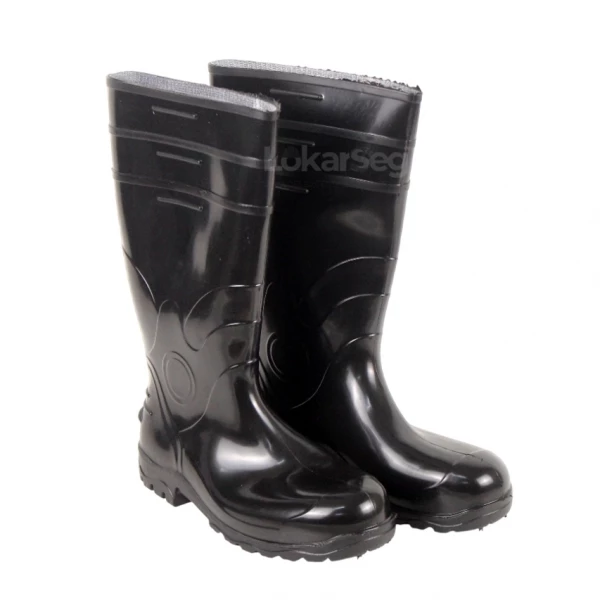 BOTA PVC CANO LONGO PT C/ FORRO