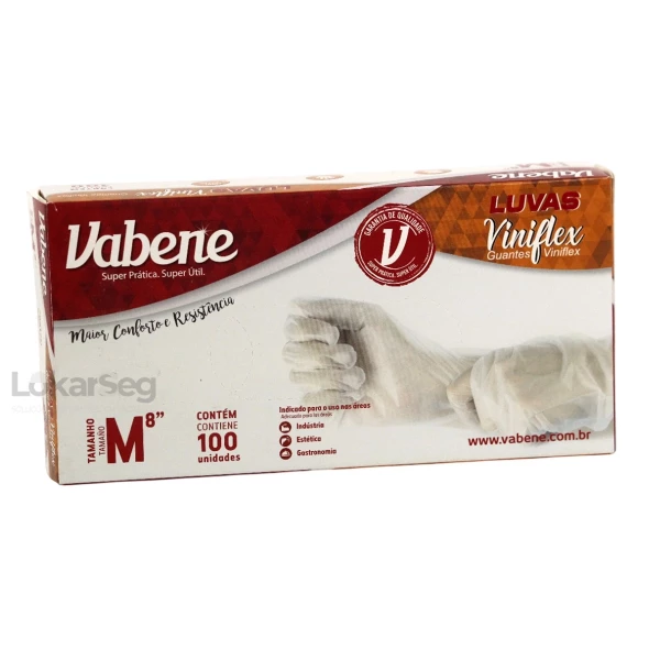 LUVA DESCARTÁVEL VINIFLEX IN S/ PÓ VABENE 