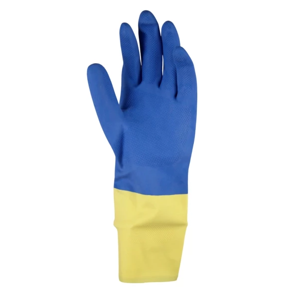 LUVA NEOPRENE AZ/AM C/ FORRO  NFLEX MEDIX