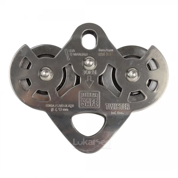 POLIA DUPLA AÇO TWISTER ULTRA SAFE