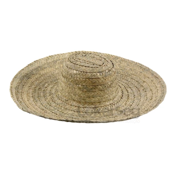CHAPÉU DE PALHA COM ABA DE 14CM