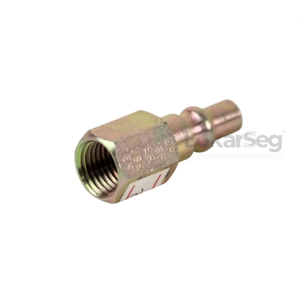 PINO CONECTOR P/ ENGATE RAPIDO 1/4 ROSCA FEMEA LUBEFER