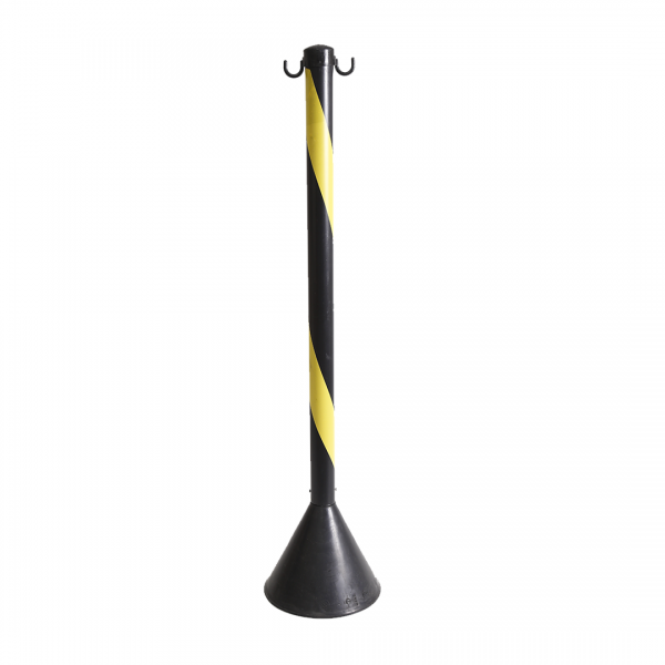 PEDESTAL PL&Aacute;STICO ZEBRADO PT/AM 90CM KTELI