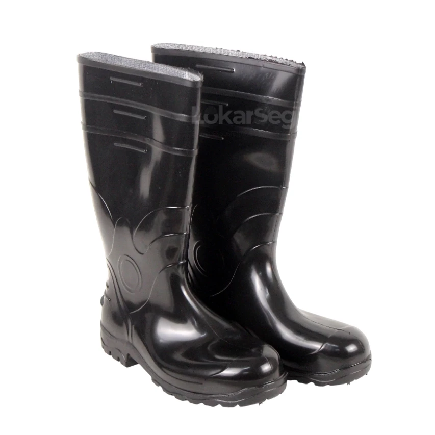 BOTA PVC CANO LONGO PT C/ FORRO