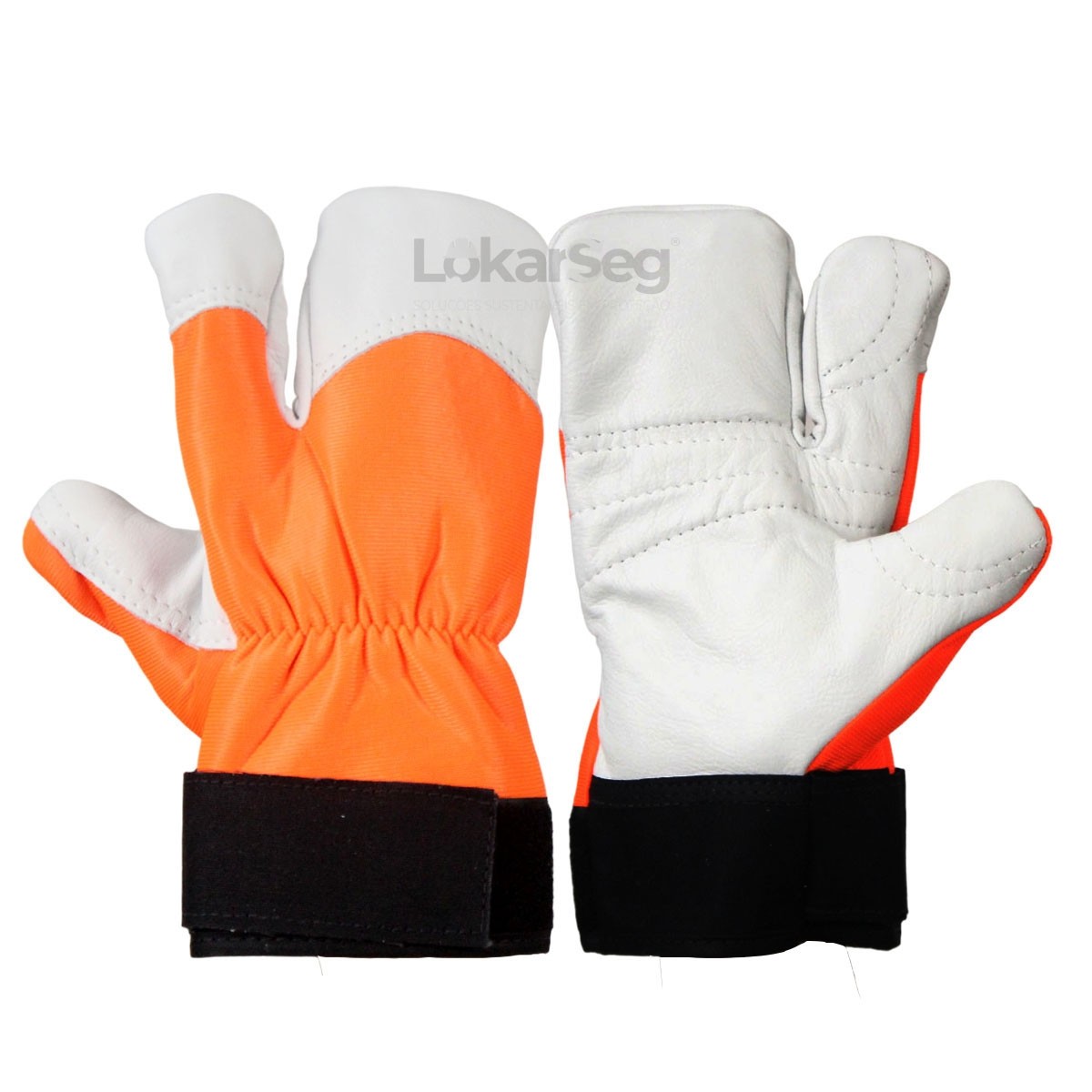 LUVA MOTOSSERRISTA NYLON/VAQUETA LJ 2 DEDOS C/ CAMADA DE PROTEÇÃO SAYRO G - CA 36995