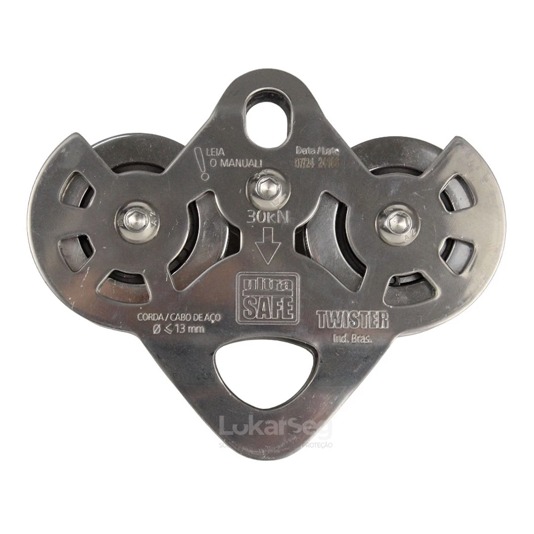 POLIA DUPLA AÇO TWISTER ULTRA SAFE