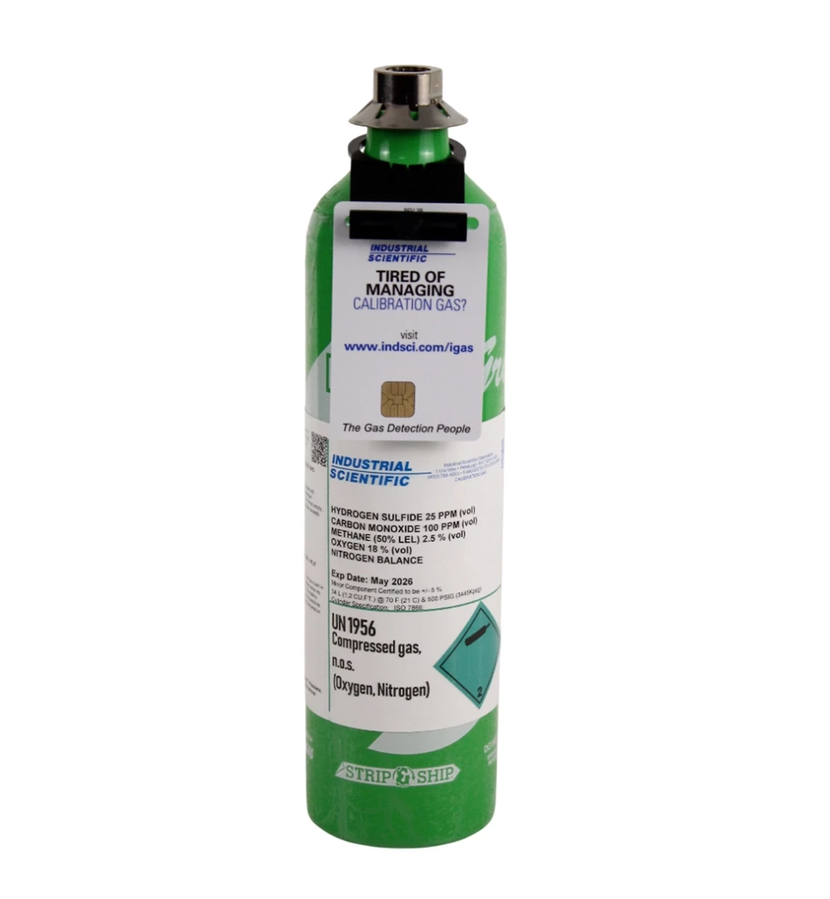 CILINDRO H2S/CO/CH4/O2 34L ISC