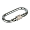 MOSQUETÃO EM AÇO OVAL TRAVA MANUAL 22/25KN BIGCOMPRA