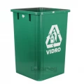 CESTO VD QUADRADO 60L S/ TAMPA 